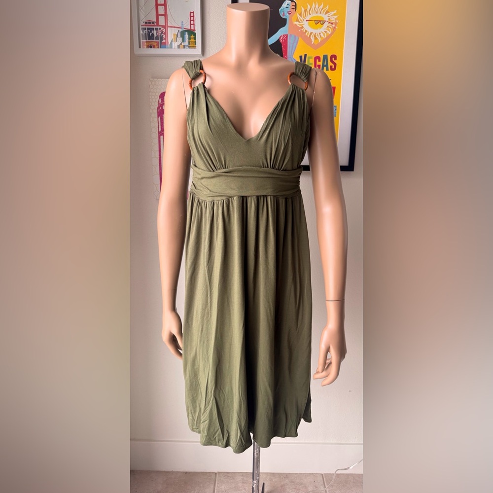Victoria's Secret Olive Midi Dress